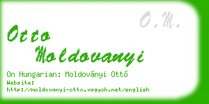 otto moldovanyi business card